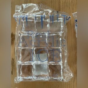 2 packages of Retired Dept. 56 Clear Acrylic Ice Cubes. 1 inch cubes.